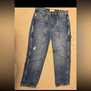 REFORMATION JEANS 29 Kealy Carpenter High Rise Relaxed Blue